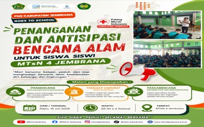 ???? PMI KABUPATEN JEMBRANA GOES TO SCHOOL ????  Penanganan dan Antisipasi Bencana Alam ????⛑️